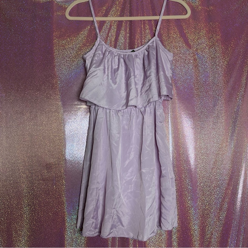 Ali & Kris Causal Lavender Spaghetti Strap Mini Dress